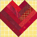 Braided Heart quilt block www.dlstewart.com